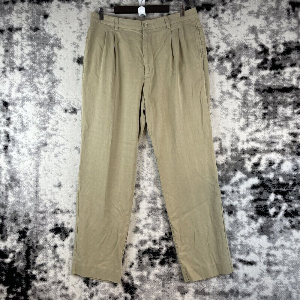 Banana‎ Republic Pants Men's Size 36 Silk Rayon Straight Office Career Comfort